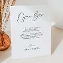 Search for open bar wedding signs Script