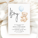 Search for bear baby boy shower invitations Animal
