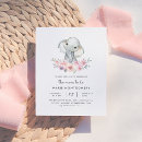 Search for elephant baby shower invitations Modern