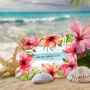 Search for hibiscus flower business cards Tropical