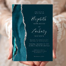Search for teal and silver invitations Modern