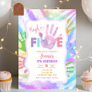 Search for tie dye party invitations For kids