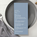 Search for dusty blue wedding menus Trendy