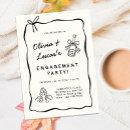 Search for unique engagement party invitations Retro