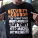Search for funny security guard tshirts Officer