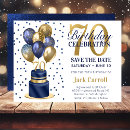 Search for 70th birthday save the dates Elegant