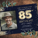 Search for 85th birthday invitations Gold