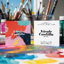 Search for acrylic business cards Professional artist