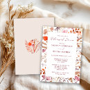 Search for wildflower rehearsal dinner invitations Elegant modern floral