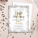 Search for 25th wedding anniversary invitations Silver