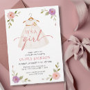 Search for pink dress baby shower invitations Watercolor