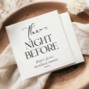 Search for dinner wedding napkins The night before