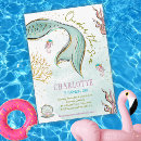Search for rainbow mermaid invitations Gold