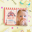 Search for carnival 1st birthday invitations Elephant