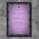 Search for purple gothic wedding invitations Dark moody