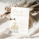 Search for pearl bridal shower invitations Pearls and prosecco