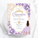 Search for lilac quinceanera invitations Fairytale princess tiara crown