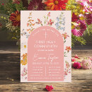 Search for girl first communion invitations Pink