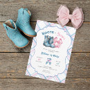 Search for boots or bows gender reveal Pink or blue