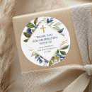 Search for first communion favor stickers Gold cross