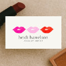 Search for lipstick business cards Kiss