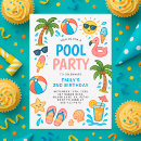 Search for splish splash birthday invitations Tropical