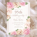 Search for 95th birthday invitations Floral