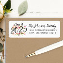 Search for graduation return address labels Modern
