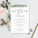 Search for floral wedding enclosure cards Toile de jouy