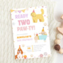 Search for puppy birthday invitations Girl