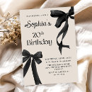 Search for 20th birthday invitations Black and white