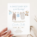 Search for clothesline baby shower invitations Bear