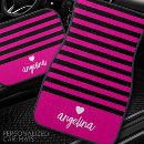 Search for hot pink car floor mats Stripes