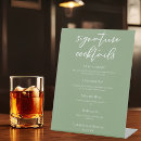 Search for cocktail wedding menus Signature cocktails