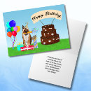Search for german shepherd birthday cards Cake