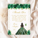Search for dark green thank you cards Green and gold
