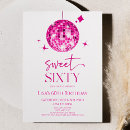 Search for pink disco invitations For her