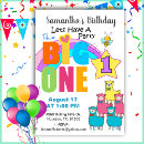 Search for llama 1st birthday invitations Girl