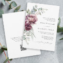Search for rustic burgundy wedding invitations Elegant