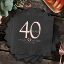 Search for rose gold wedding napkins Simple