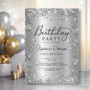 Search for metallic invitations Girly