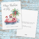 Search for summer christmas cards Santa claus