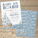Search for nautical baby shower invitations Baby on board