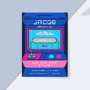 Search for arcade birthday invitations Retro