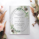 Search for pine cone wedding invitations Greenery