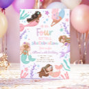 Search for mermaid 4th birthday invitations Splish splash