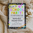 Search for back to school party invitations New school year