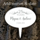 Search for 25th anniversary cake toppers Elegant
