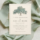 Search for oak tree wedding invitations Watercolor