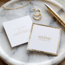 Search for white and gold business cards Simple minimal